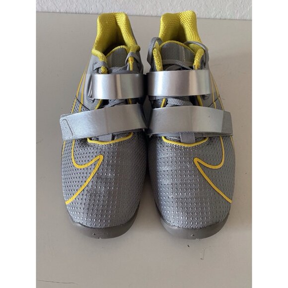 Men’s Sz 9 Nike Romaleos 4‎ Weightlifting Shoes Gray Yellow CD3463-002 main image 8